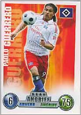 Soccer 2009 Topps Match Attax - No 142 - Paolo Guerrero