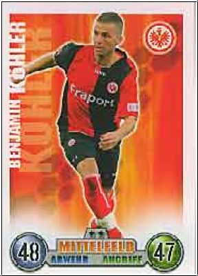 Fussball 2009 Topps Match Attax - No 115 - Benjamin Köhler