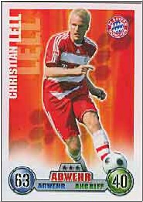 Fussball 2009 Topps Match Attax - No 254 - Christian Lell