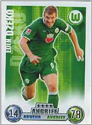 Soccer 2009 Topps Match Attax - No 321 - Edin Dzeko