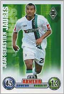 Fussball 2009 Topps Match Attax - No 238 - Jean-Sebastien Jaures