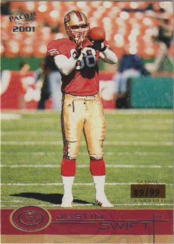 NFL 2001 Pacific Hobby LTD - 391 - Justin Swift