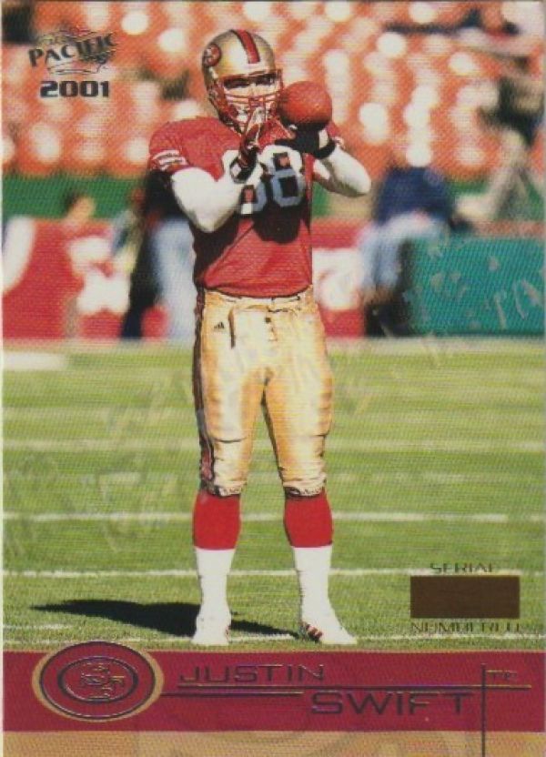 NFL 2001 Pacific Hobby LTD - 391 - Justin Swift