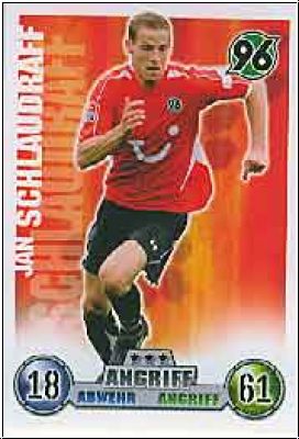 Soccer 2009 Topps Match Attax - No 158 - Jan Schlaudraff