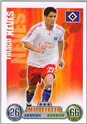 Fussball 2009 Topps Match Attax - No 140 - Thiago Neves