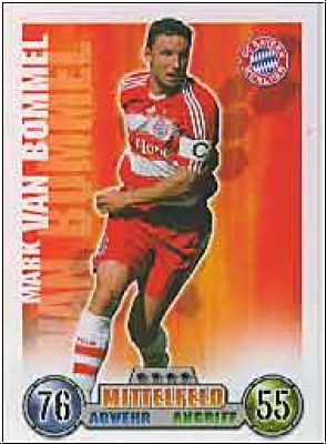 Fussball 2009 Topps Match Attax - No 263 - Mark van Bommel