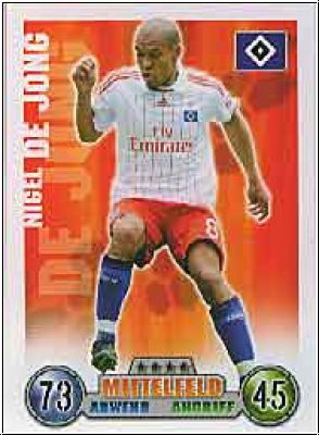 Fussball 2009 Topps Match Attax - No 138 - Nigel de Jong