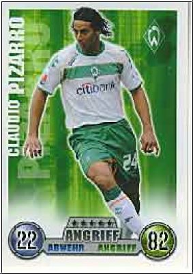 Fussball 2009 Topps Match Attax - No 68 - Claudio Pizarro