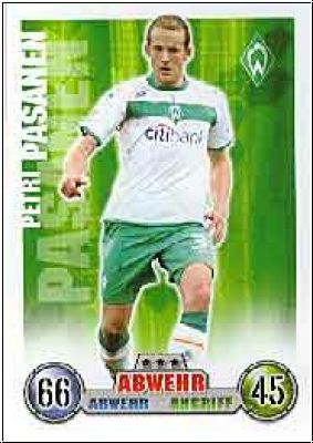 Soccer 2009 Topps Match Attax - No 59 - Petri Pasanen