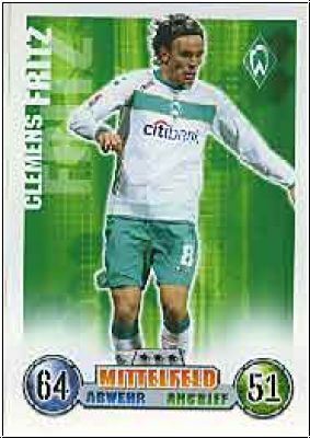 Soccer 2009 Topps Match Attax - No 61 - Clemens Fritz