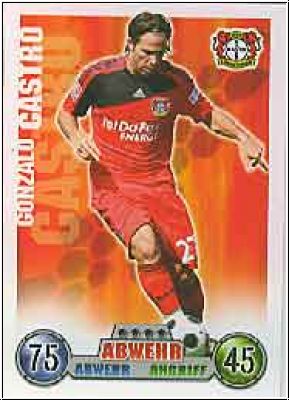 Soccer 2009 Topps Match Attax - No 218 - Gonzalo Castro