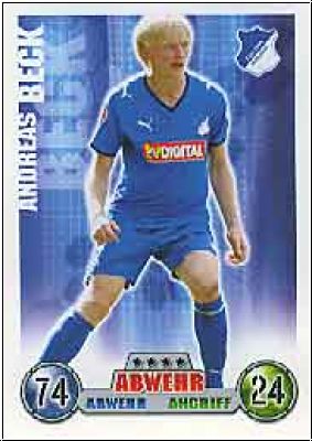 Fussball 2009 Topps Match Attax - No 164 - Andreas Beck