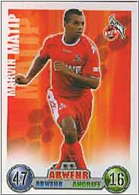 Fussball 2009 Topps Match Attax - No 201 - Marvin Matip