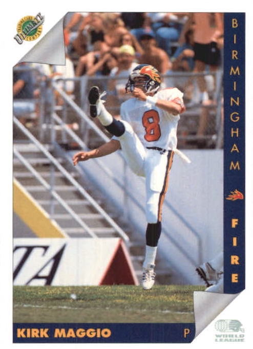 NFL 1992 Ultimate WLAF - No 30 - Kirk Maggio