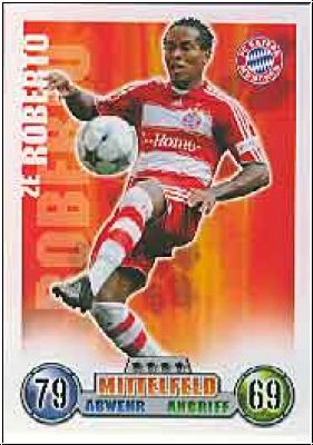 Fussball 2009 Topps Match Attax - No 266 - Ze Roberto