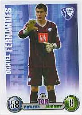 Soccer 2009 Topps Match Attax - No 37 - Daniel Fernandes