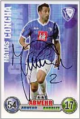 Fussball 2009 Topps Match Attax - Matias Concha