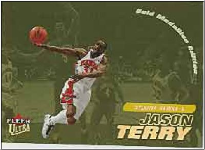 NBA 2000 / 01 Ultra Gold Medallion - No 61G - Jason Terry