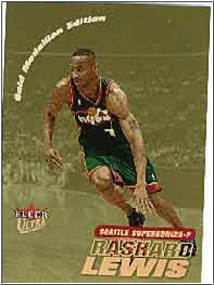 NBA 2000 / 01 Ultra Gold Medallion - No 81G - Rashard Lewis