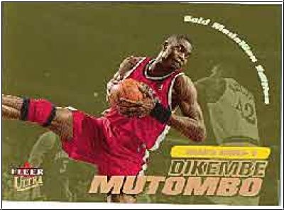 NBA 2000 / 01 Ultra Gold Medallion - No 151G - D. Mutombo