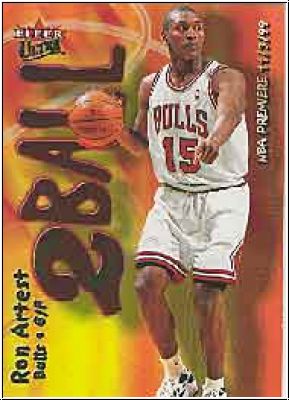 NBA 2000 / 01 Ultra Two Ball - No 9 of 15 TB - Ron Artest