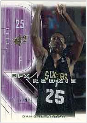 NBA 2001/02 SPx - No. 126 - Damone Brown