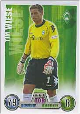 Soccer 2009 Topps Match Attax - No 55 S - Tim Wiese