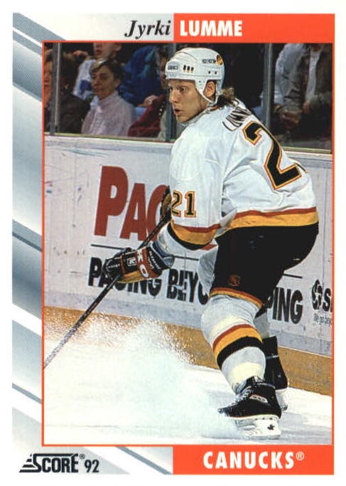 NHL 1992 / 93 Score - No 318 - Jyrki Lumme