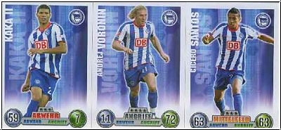 Fussball 2009 Topps Match Attax - Hertha BSC Berlin komplettes Set mit Vereinslogo