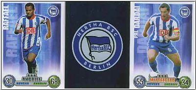 Fussball 2009 Topps Match Attax - Hertha BSC Berlin komplettes Set mit Vereinslogo