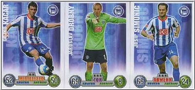 Fussball 2009 Topps Match Attax - Hertha BSC Berlin komplettes Set mit Vereinslogo