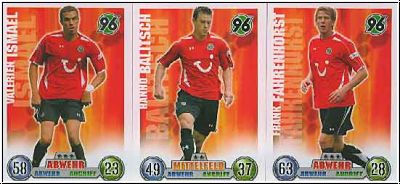 Soccer 2009 Topps Match Attax - Hannover 96 complete set with club logo