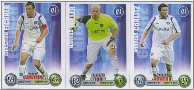 Soccer 2009 Topps Match Attax - Karlsruher SC complete set with club logo