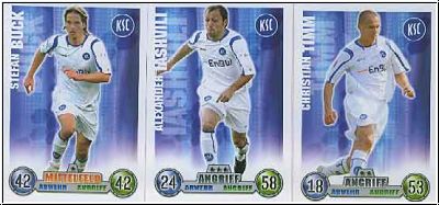 Soccer 2009 Topps Match Attax - Karlsruher SC complete set with club logo