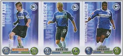 Fussball 2009 Topps Match Attax - Arminia Bielefeld komplettes Set mit Vereinslogo