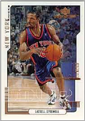 NBA 2000/01 Upper Deck MVP - No. 112 - Latrell Sprewell