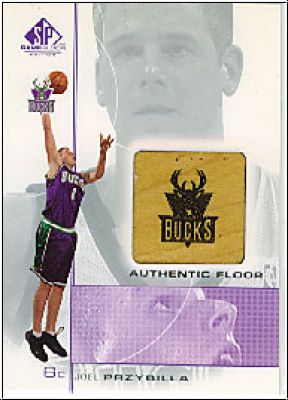 NBA 2000-01 SP Game Floor Authentic Floor - No JP - Joel Przybilla