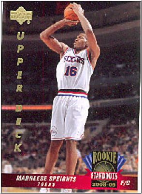 NBA 2008-09 Upper Deck Lineage Rookie Standouts - No RS-16 - Marreese Speights