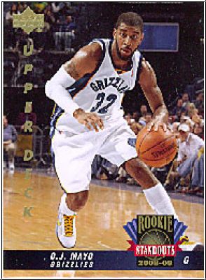 NBA 2008-09 Upper Deck Lineage Rookie Standouts - No RS-3 - DJ Mayo