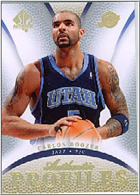 NBA 2007 / 08 SP Authentic Profiles - No AP-22 - Carlos Boozer