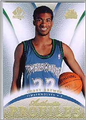 NBA 2007/08 SP Authentic Profiles - No AP-5 - Corey Brewer