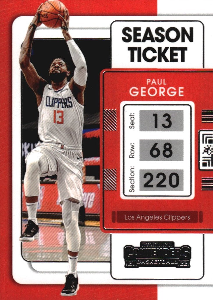 NBA 2021-22 Panini Contenders - No 32 - Paul George