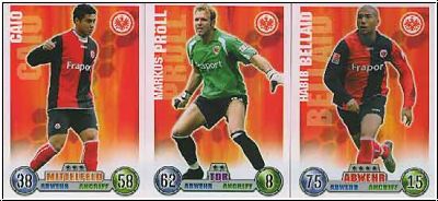 Fussball 2009 Topps Match Attax - Eintracht Frankfurt komplettes Set mit Vereins Logo