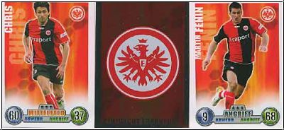 Fussball 2009 Topps Match Attax - Eintracht Frankfurt komplettes Set mit Vereins Logo