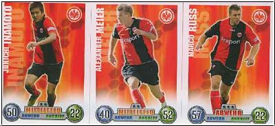 Fussball 2009 Topps Match Attax - Eintracht Frankfurt komplettes Set mit Vereins Logo