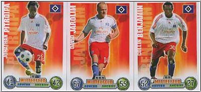 Soccer 2009 Topps Match Attax - Hamburger SV complete set with club logo