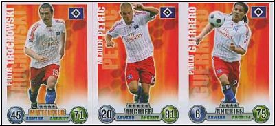 Soccer 2009 Topps Match Attax - Hamburger SV complete set with club logo