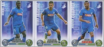 Soccer 2009 Topps Match Attax - TSG Hoffenheim complete set with club logo