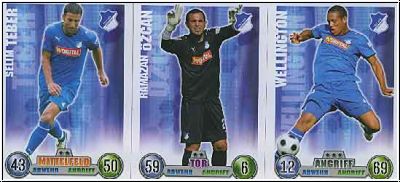 Soccer 2009 Topps Match Attax - TSG Hoffenheim complete set with club logo