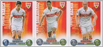 Soccer 2009 Topps Match Attax - VfB Stuttgart complete set with club logo